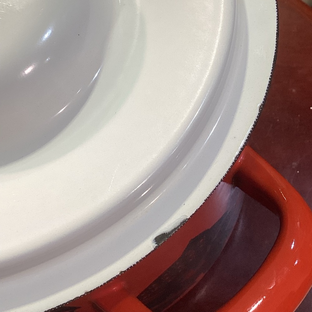 Rare Aribia Finel pot in the red Neptun pattern. - Picture 4 of 9